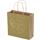 Bolsa de papel kraft 120 g/m2 con asas de papel retorcido, 24 x 9 x 24 cm