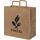 Bolsa de papel kraft 80-90 g/m2 con asas planas, 34 x 20 x 35 cm