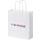 Bolsa de papel kraft 80 g/m2 con asas retorcidas, 18 x 8 x 21 cm