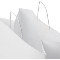 Bolsa de papel kraft 80-90 g/m2 con asas retorcidas, 34 x 20 x 35 cm