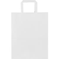 Bolsa de papel de 80 g/m2 con asas planas - 25 x 15 x 32 cm "Kraft"