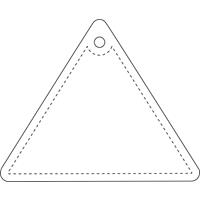 Colgante de PVC reflectante triangular H-12 "RFX™"