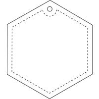 Colgante de PVC reflectante hexagonal H-12 "RFX™"