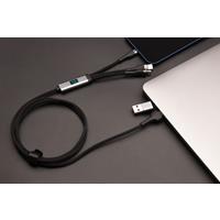 Cable de carga ultrarrápida de 100 W 5 en 1 de rPET "SCX.design C53"