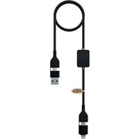 Cable de carga con interruptor de 60 W y logotipo retroiluminado "SCX.design C32"