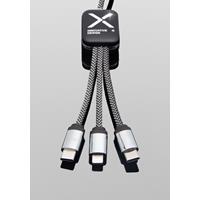 Cable de carga tipo C de 60 W con doble logotipo retroiluminado "SCX.design C33"