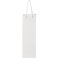 Bolsa para botella de vino de papel integra 170 g/m2 hecha a mano con asas de cordón en PP, 12 x 9 x 37 cm
