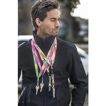 Balta lanyard en sublimación con hebilla desmontable y cierre de seguridad