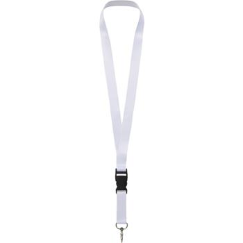 Bucks lanyard en sublimación de PET reciclado con hebilla de seguridad desmontable
