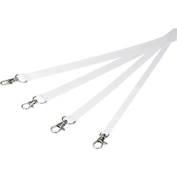 Leia lanyard de RPET en sublimación con 2 mosquetones