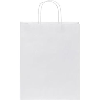Bolsa de papel kraft 80 g/m2 con asas retorcidas, 25 x 11 x 32 cm