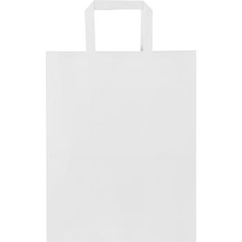 Bolsa de papel de 80 g/m2 con asas planas - 25 x 15 x 32 cm "Kraft"
