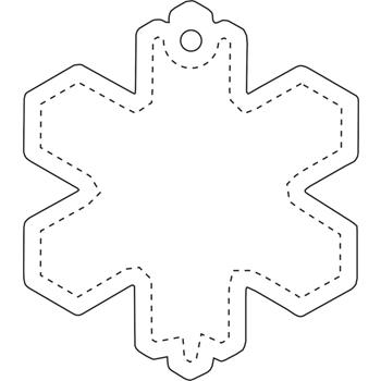 Colgante de TPU reflectante en forma de copo de nieve H-10 "RFX™"
