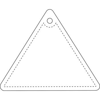 Colgante de PVC reflectante triangular H-12 "RFX™"