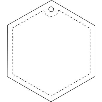 Colgante de PVC reflectante hexagonal H-12 "RFX™"