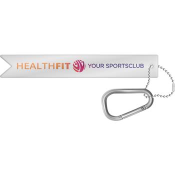 Colgante ligero de PVC reflectante con mosquetón  "RFX™ H-9"