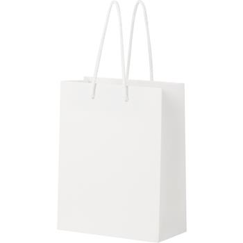 Bolsa de papel integra 170 g/m2 hecha a mano con asas de cordón en PP, 18 x 9 x 23 cm