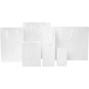 Bolsa de papel integra 170 g/m2 hecha a mano con asas de cordón en PP, 31 x 12 x 41 cm